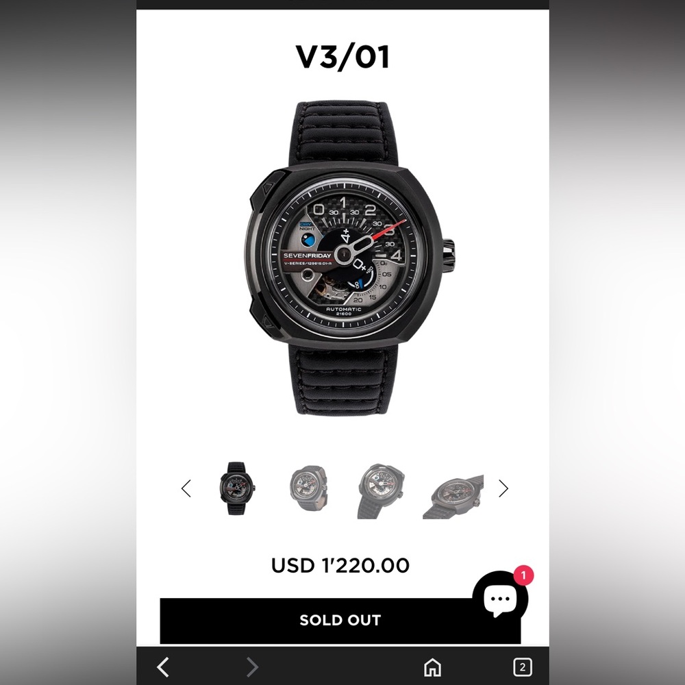 SevenFriday men’s watch V-Series